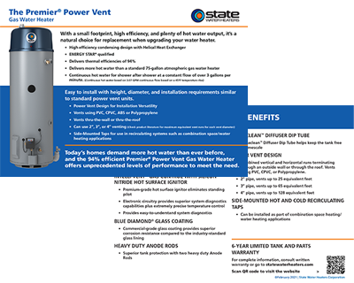 Residential High Efficiency Power Vent - Selling Script preview - State