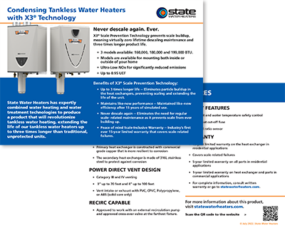 Condensing Tankless with X3 Technology - Selling Script - thumbnail - State - v001
